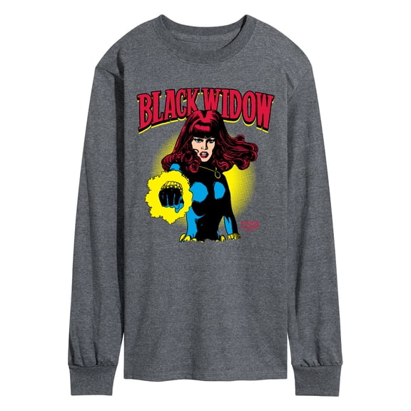Marvel - Black Widow Logo - Men's Long Sleeve Graphic T-Shirt