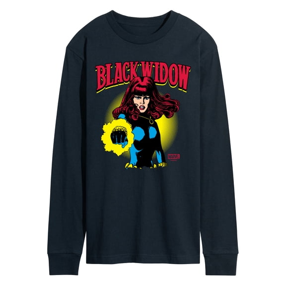 Marvel - Black Widow Logo - Men's Long Sleeve Graphic T-Shirt