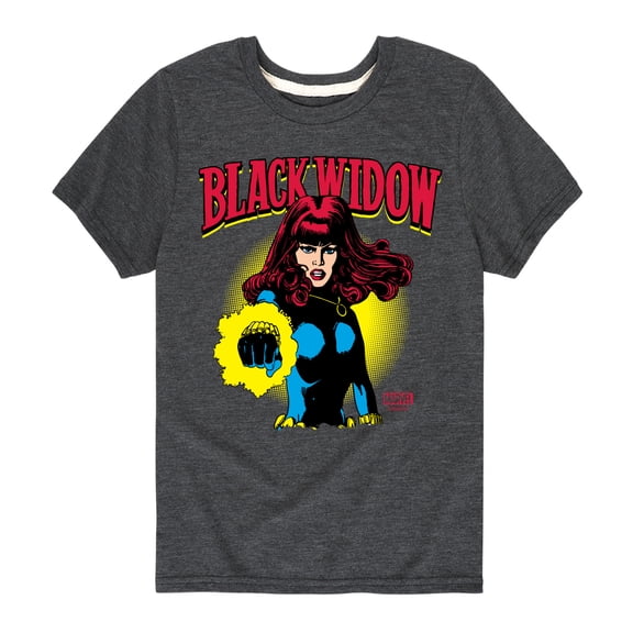 Marvel - Black Widow Logo - Toddler And Youth Short Sleeve Graphic T-Shirt