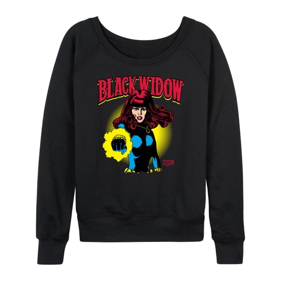 Marvel - Black Widow Logo - Women's French Terry Pullover Sweatshirt