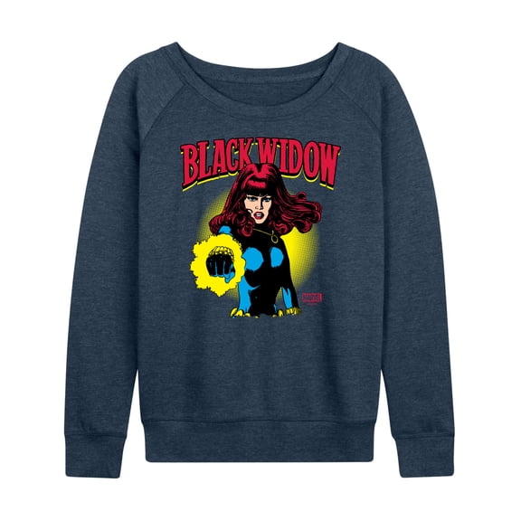 Marvel - Black Widow Logo - Women's French Terry Pullover Sweatshirt
