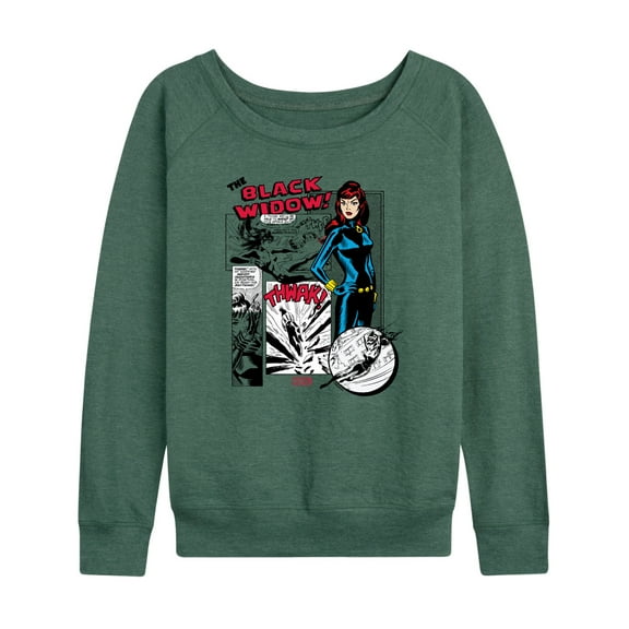 Marvel - Black Widow Panels - Women's French Terry Pullover Sweatshirt