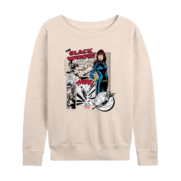 Marvel - Black Widow Panels - Women's French Terry Pullover Sweatshirt