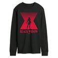 thumbnail image 1 of Marvel - Black Widow Silhouette - Men's Long Sleeve Graphic T-Shirt, 1 of 5