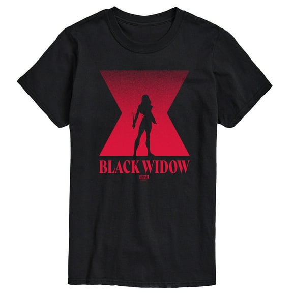 Marvel - Black Widow Silhouette - Men's Short Sleeve Graphic T-Shirt