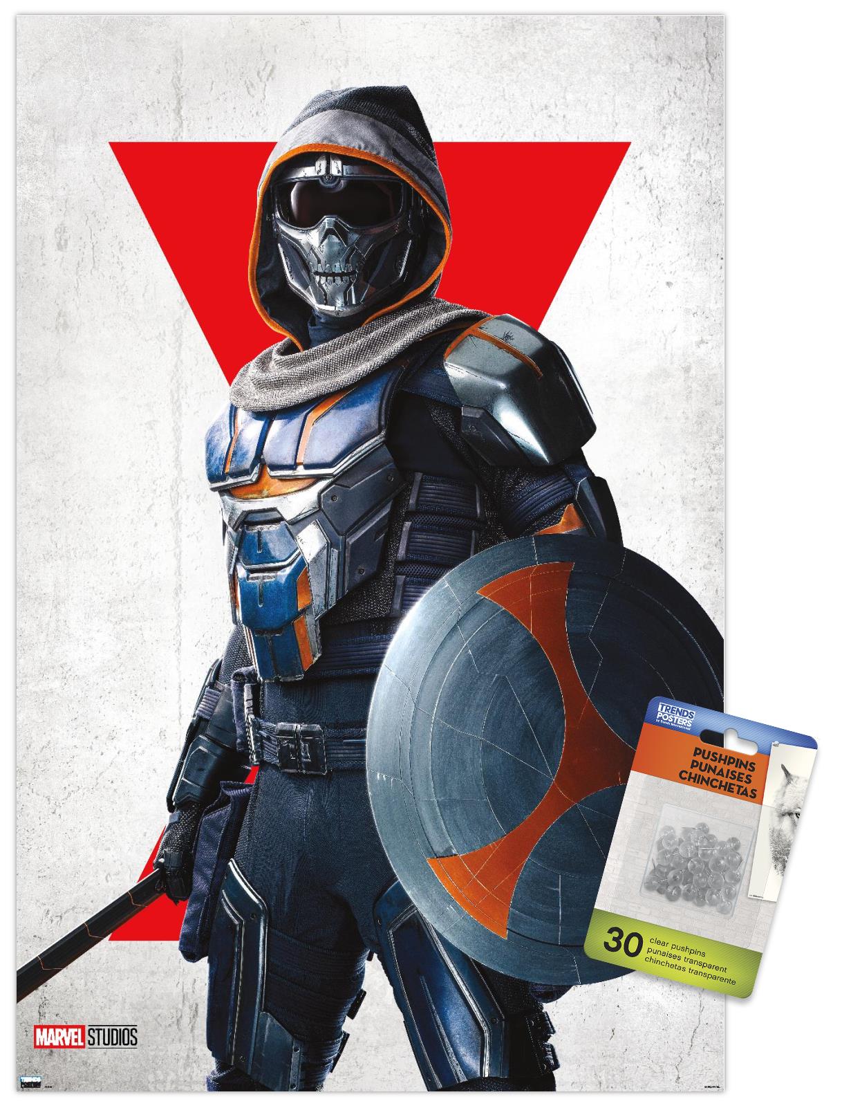 Marvel Black Widow - Taskmaster One Sheet Wall Poster with Pushpins, 14.725" x 22.375"