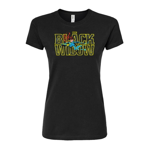 Marvel - Black Widow Type - Juniors Fitted Graphic T-Shirt