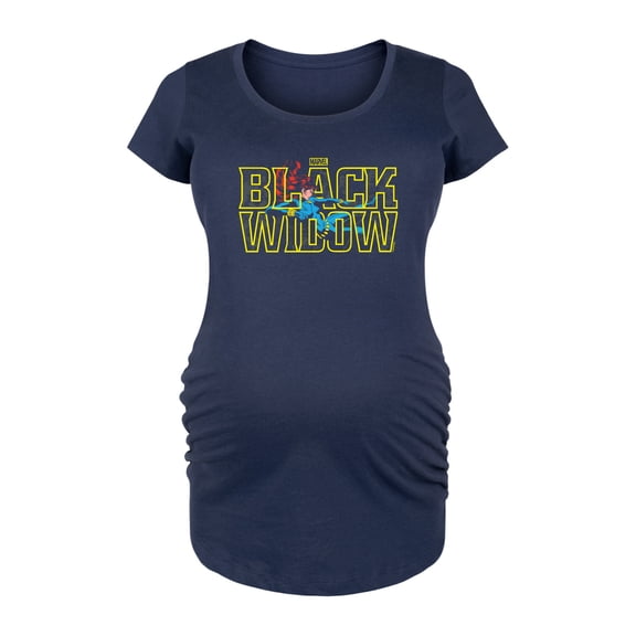 Marvel - Black Widow Type - Maternity Scoop Neck Graphic T-Shirt