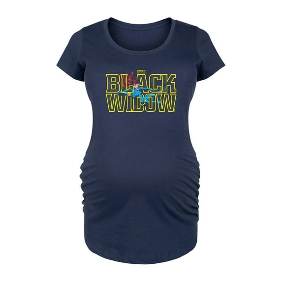 Marvel - Black Widow Type - Maternity Scoop Neck Graphic T-Shirt