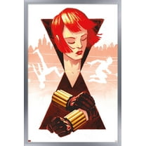 Marvel - Black Widow by Dan Thompson Wall Poster, 14.725" x 22.375", Framed