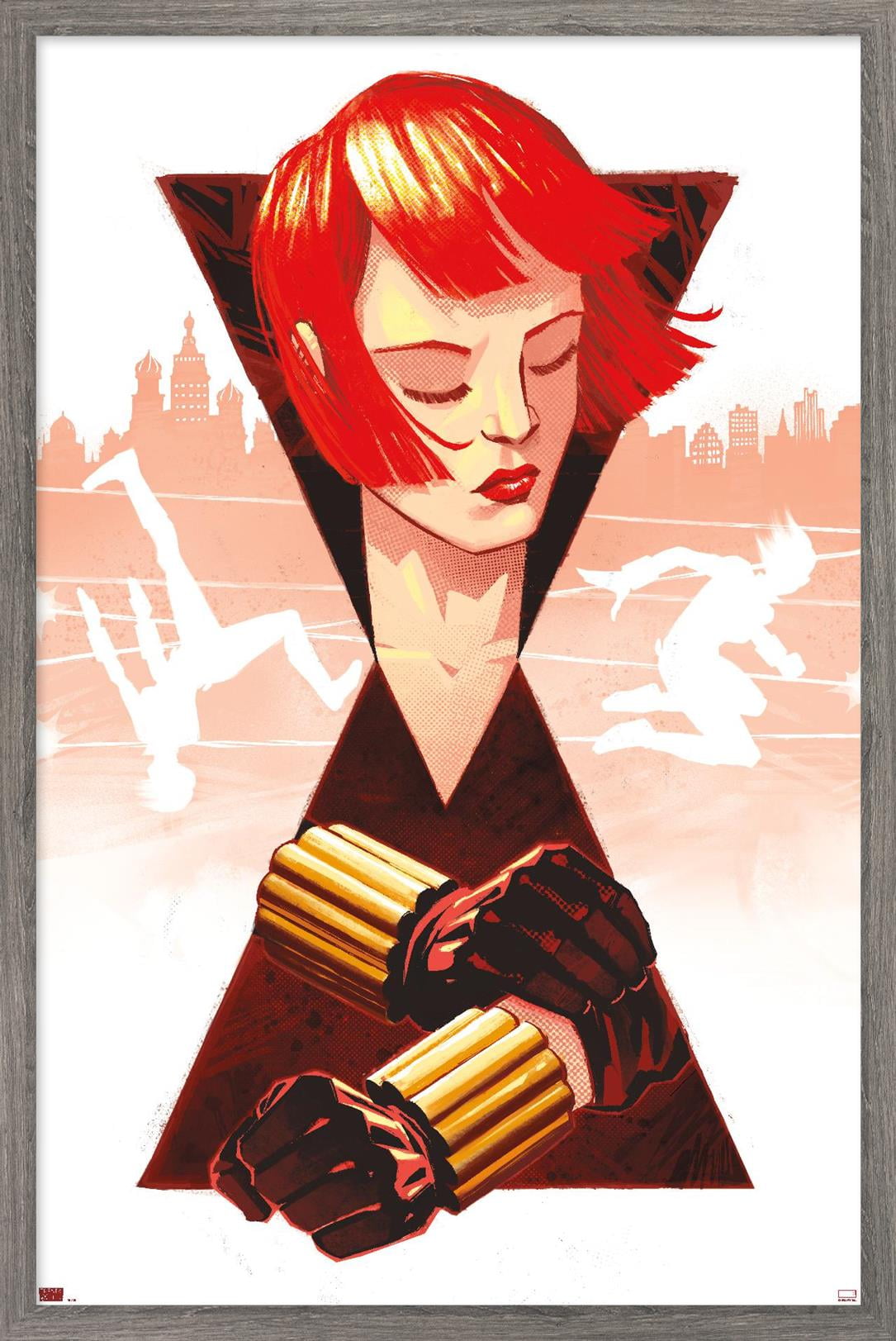 Marvel - Black Widow by Dan Thompson Wall Poster, 22.375" x 34", Framed