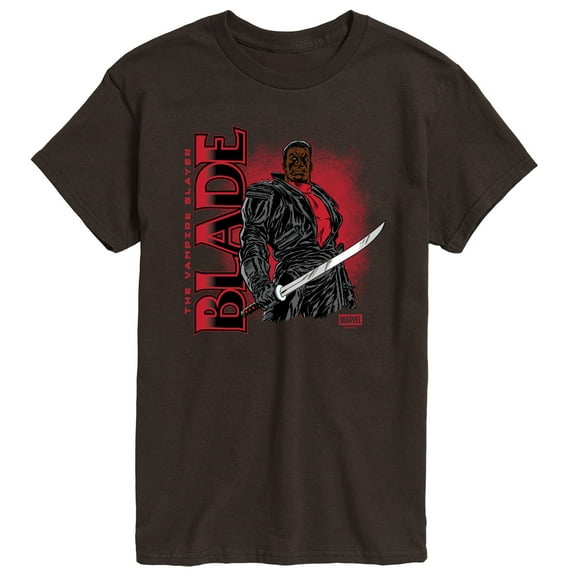 Marvel - Blade With Logo - Men's Short Sleeve Graphic T-Shirt