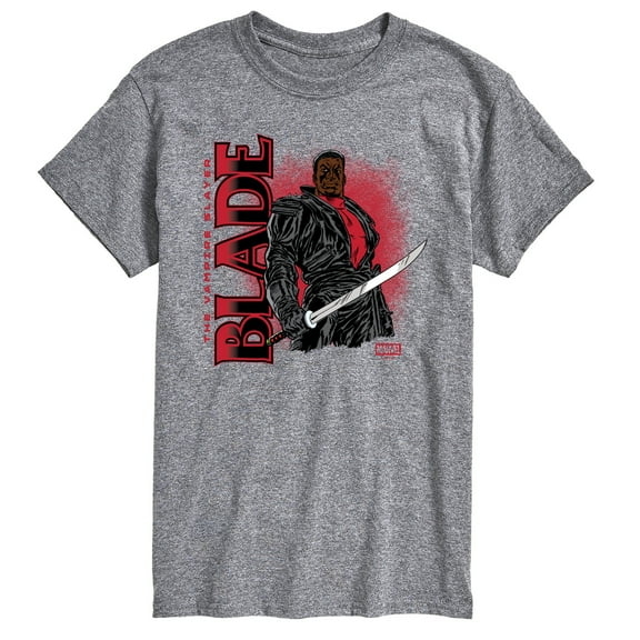Marvel - Blade With Logo - Men's Short Sleeve Graphic T-Shirt