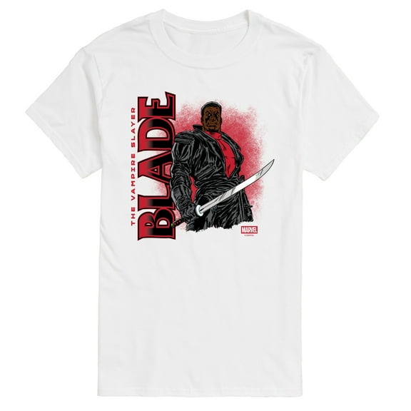 Marvel - Blade With Logo - Men's Short Sleeve Graphic T-Shirt