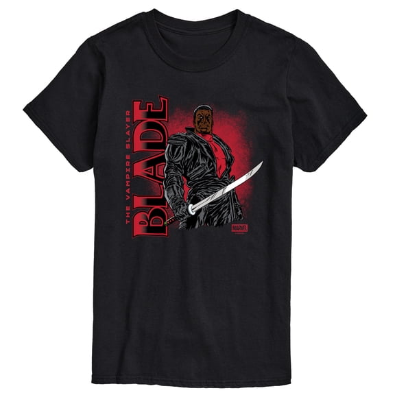 Marvel - Blade With Logo - Men's Short Sleeve Graphic T-Shirt