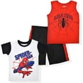 thumbnail image 1 of Marvel Boys 3-Piece Shirts and Short Set with Avengers Superheroes, 1 of 4
