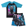 thumbnail image 1 of Marvel Boys Avengers 2-Piece Swimsuit Set, Rash Guard & Swim Trunks 2-Pack Bundle Set for Boys (Sizes 4-8), 1 of 7