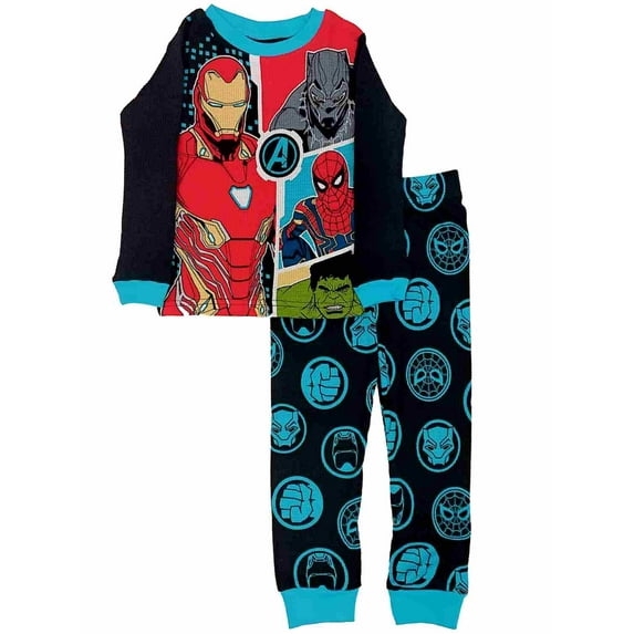 Marvel Boys Avengers Baselayer Set Hulk Ironman Thermal Underwear Long Johns 4