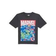 Marvel Boys Avengers, Crew Neck, Short Sleeve, Graphic T-Shirt, Sizes 4-18