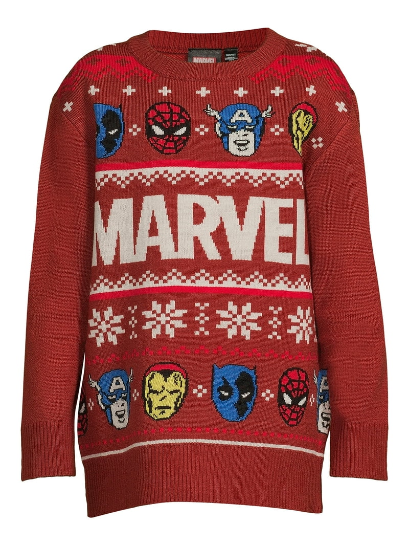 Holiday Sweater Avengers Ugly Christmas Sweater Marvel Spider-Man