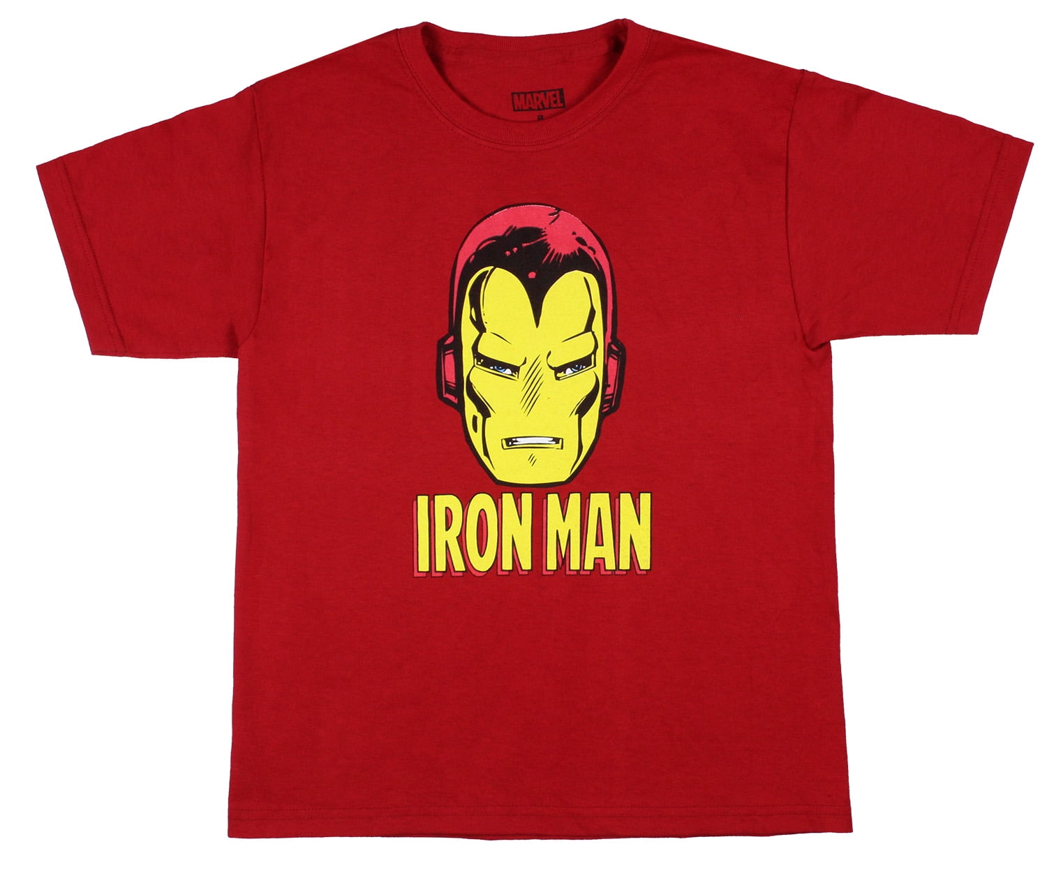 Marvel Boys Avengers Iron Man Big Face Superhero Costume T-Shirt (3T ...