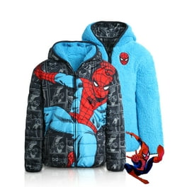 Marvel Avengers Spider Man Character Boys Hooded Puffer Jacket Zip Up Winter Coat Red White Black 5 6 Walmart