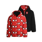 Marvel Boys’ Avengers Spider-Man Reversible Jacket – Sherpa Fleece Lining (2T-20)
