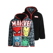 Marvel Boys’ Avengers Spider-Man Reversible Jacket – Sherpa Fleece Lining (2T-20)