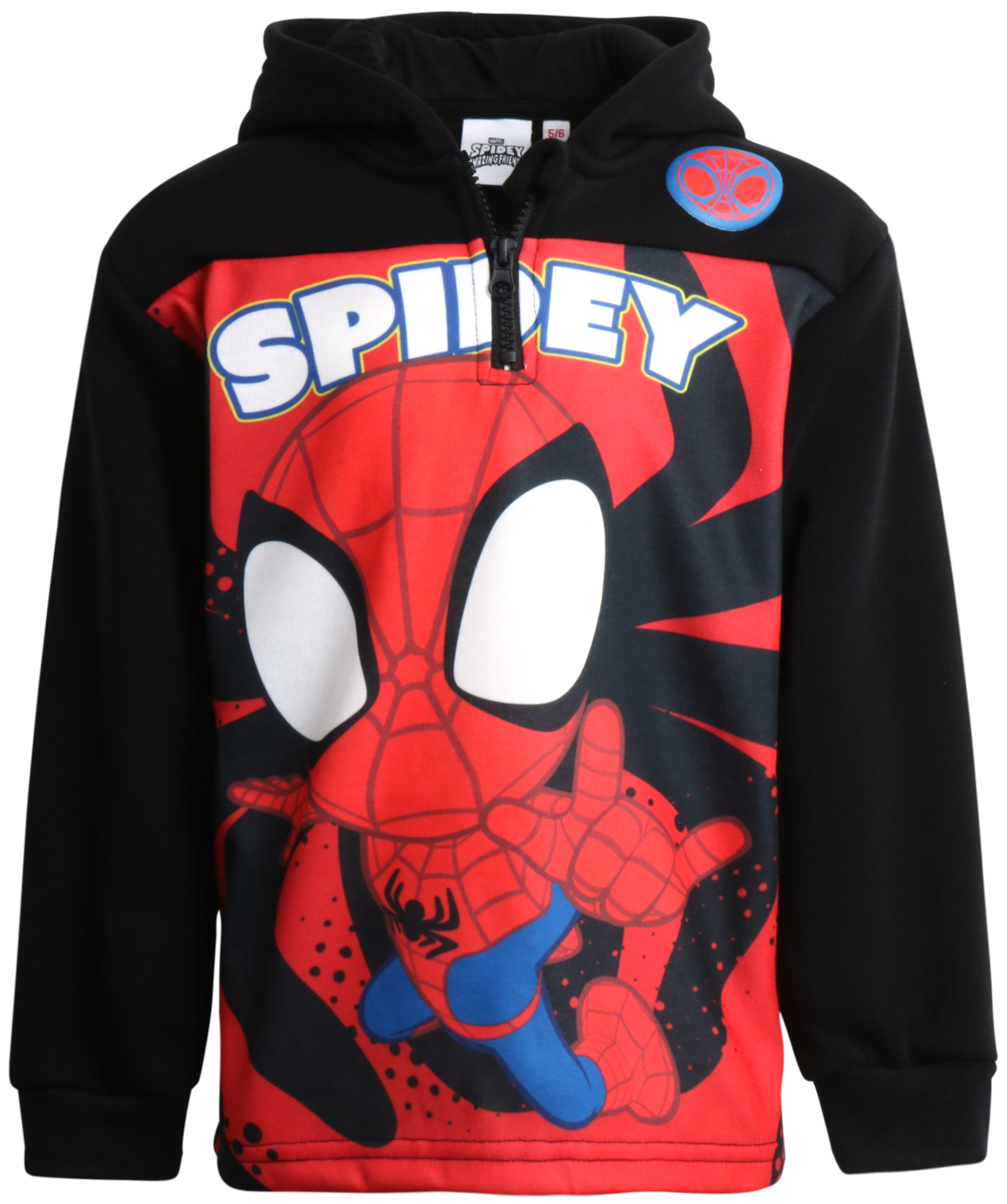 Sweat-shirt Avengers Pour Garçon – Spider-Man, Hulk, Iron Man, Captain America – Capuche Et Poche Kangourou
