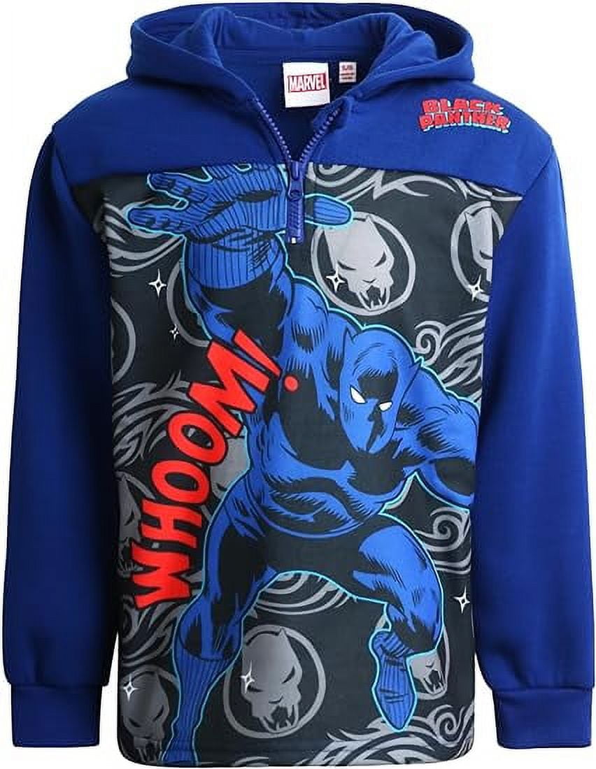 Marvel Boys Avengers Sweatshirt Quarter Zip Fleece Hoodie Spider Man Hulk Iron Man Captain America Black Panther 2T 16 Walmart Business Supplies