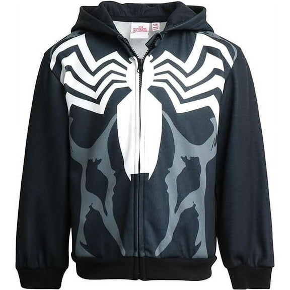 Marvel Avengers Boys Sweatshirt - Spider-Man Venom Hulk Zip Up Hoodie Sweatshirt for Toddler Boys (3T-4T)