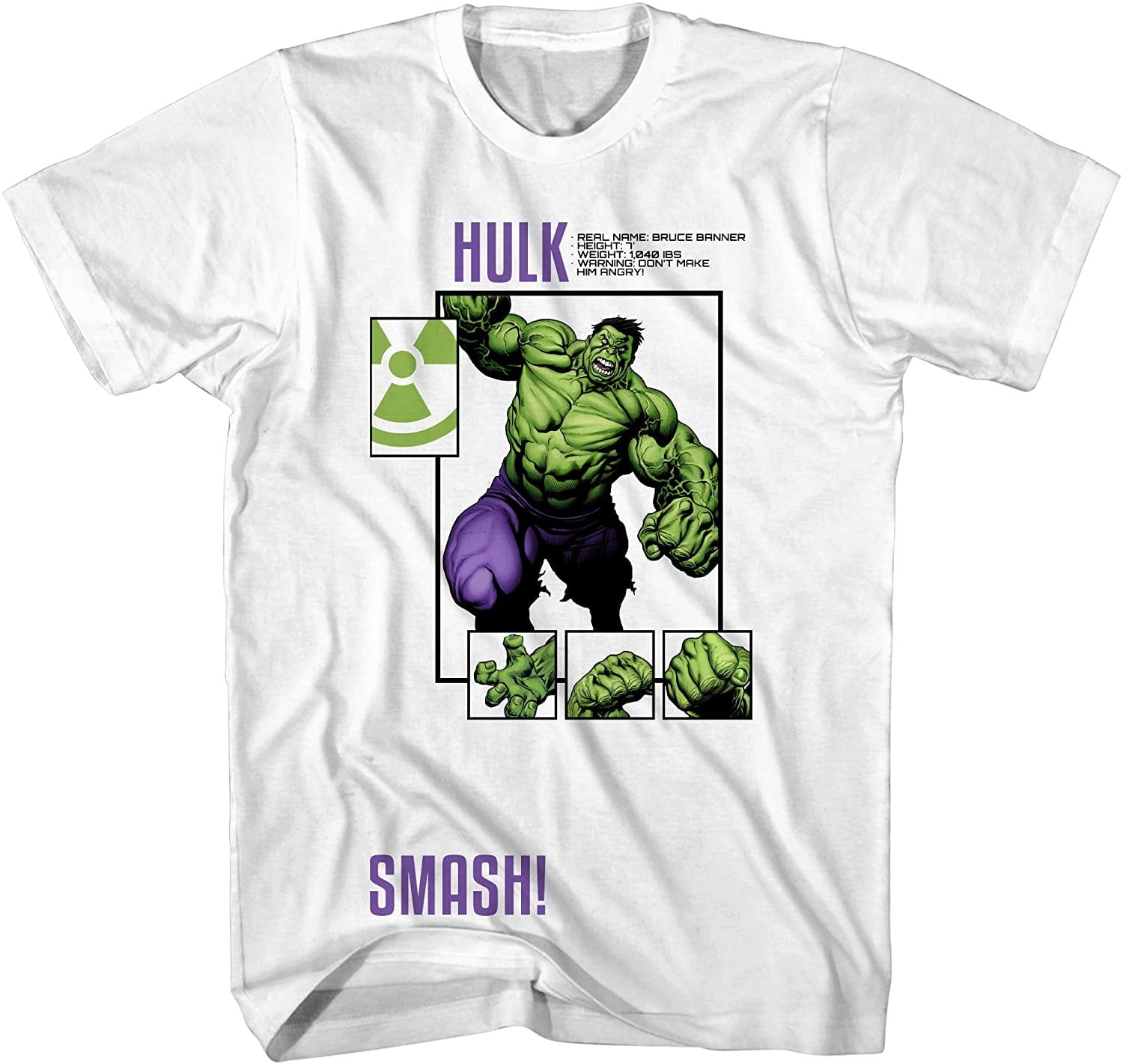 Marvel Boys Avengers The Incredible Hulk Short Sleeve T-Shirt Medium ...