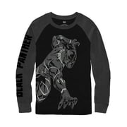 Marvel Boys' Black Panther Long Sleeve Raglan T-Shirt, Sizes XS-2XL