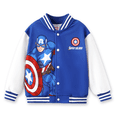 thumbnail image 1 of Marvel Boys Bomber Jackets Captain America Varsity Lightweight Sweatshirts Gift Fall Spring School 8-9Y, 1 of 10