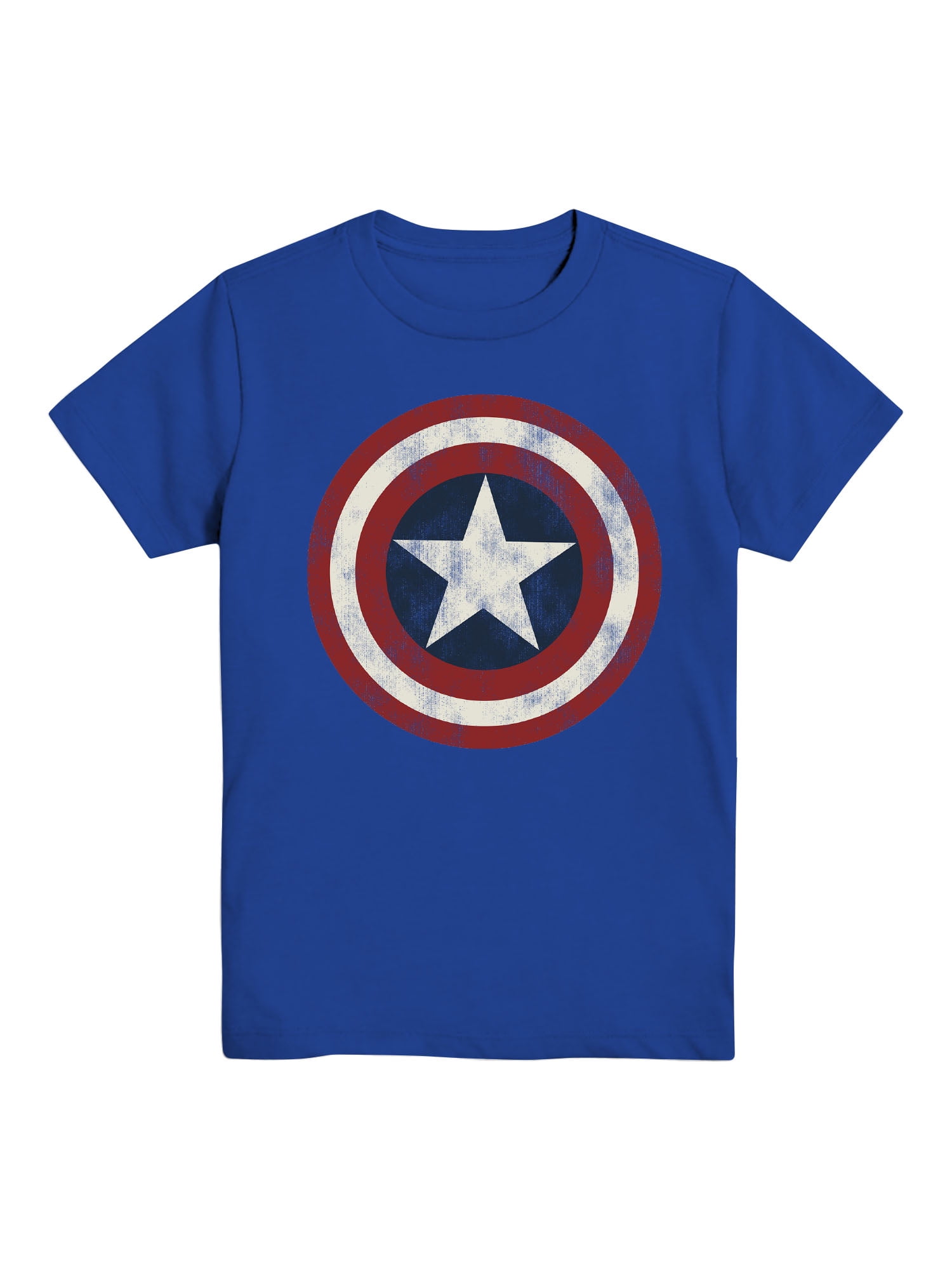 Marvel Boys Captain America Crew Neck Short Sleeve Graphic T Shirt Sizes 4 18 Walmart