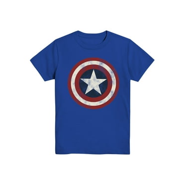 Marvel Boys Captain America Short Sleeve Graphic T-Shirt, Sizes 4-18
