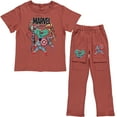 thumbnail image 1 of Marvel Boys Comic Avengers Adaptive T-Shirt & Cargo Sweatpants Set, Super Heros Clothing Little and Big Boys Sizes, 1 of 8