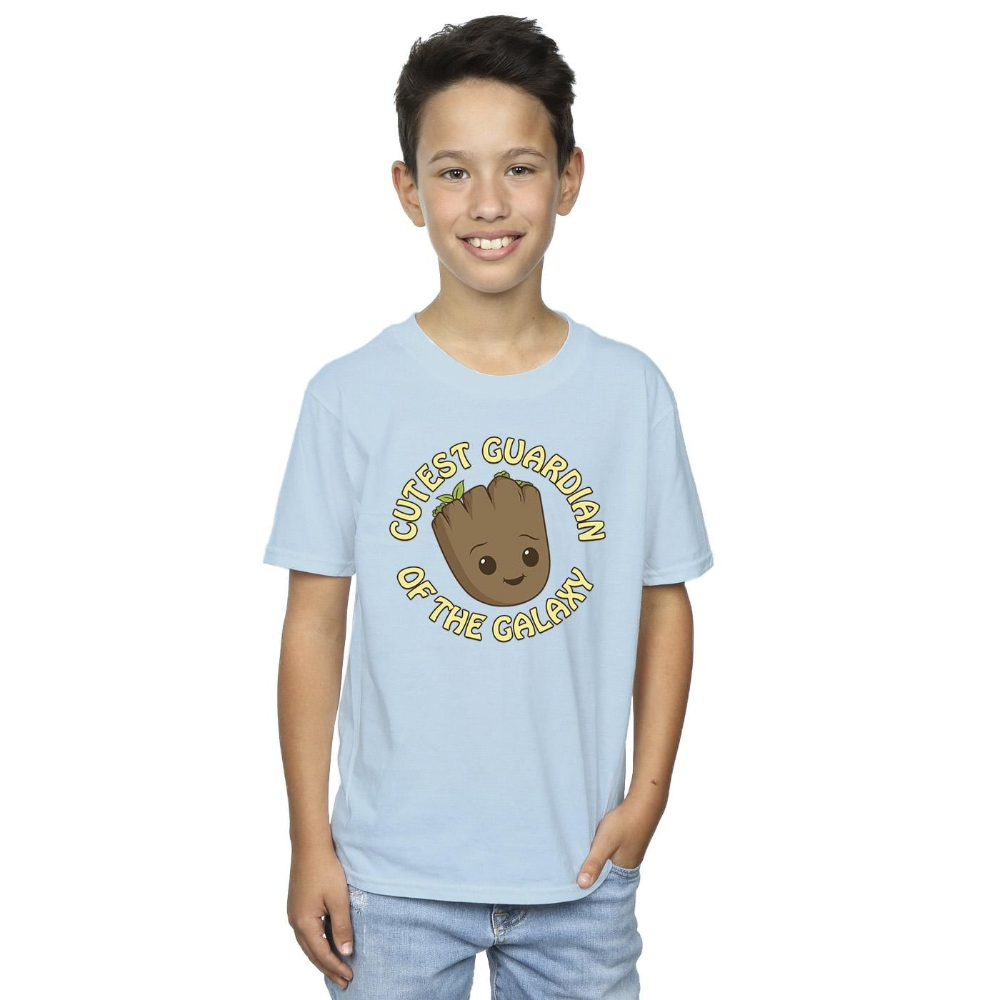 Toddler Boys' Marvel Groot Short Sleeve Graphic T-Shirt - Off White 3T