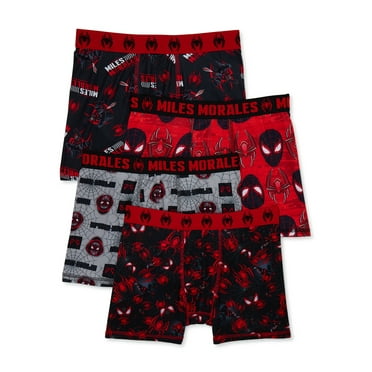 Marvel Boys Spider Man Boxer Briefs, 4-Pack, Sizes 4-14