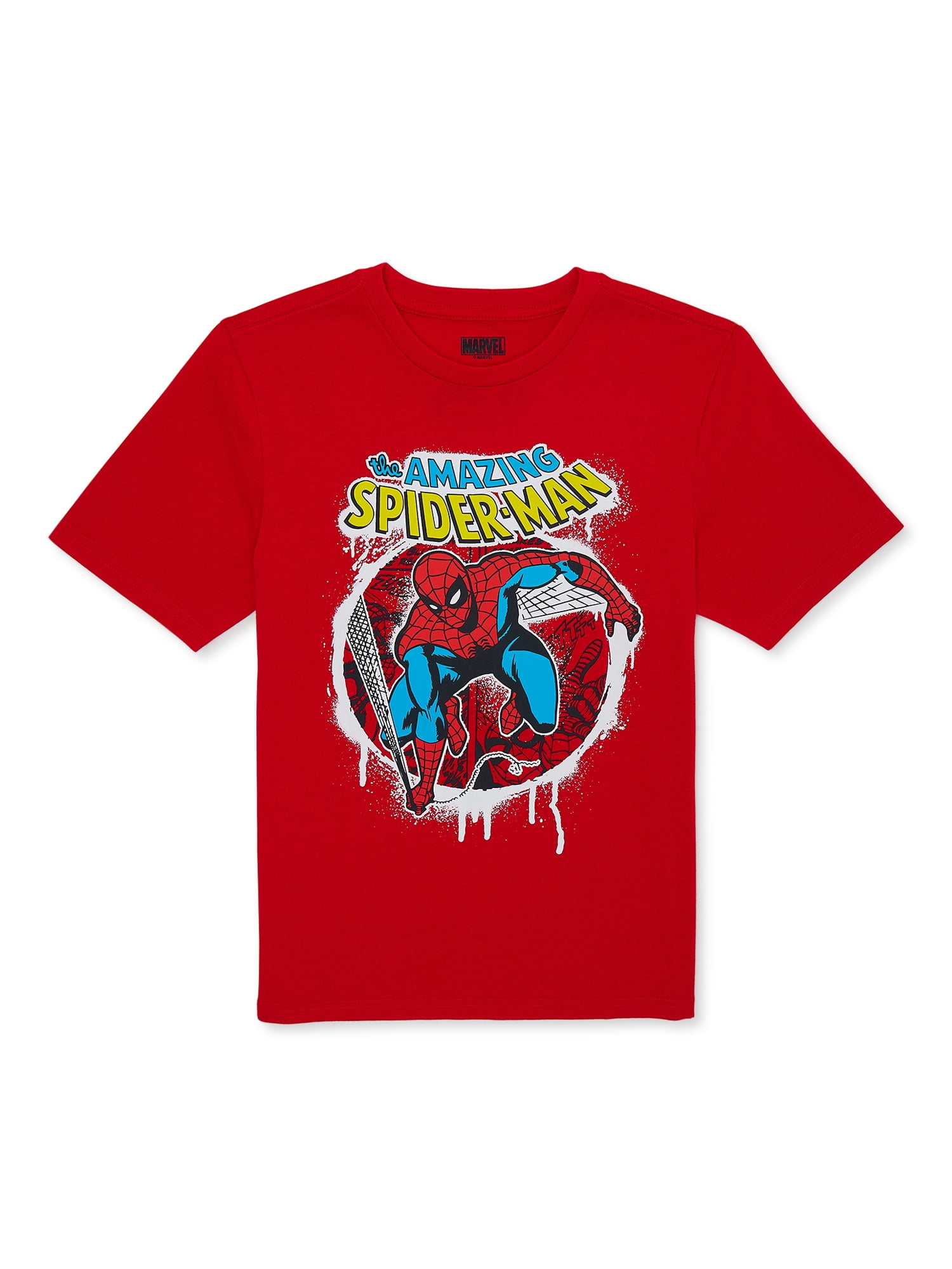 Marvel Boys Spider-Man City Slinger Graphic T-Shirt, Sizes 4-18 ...