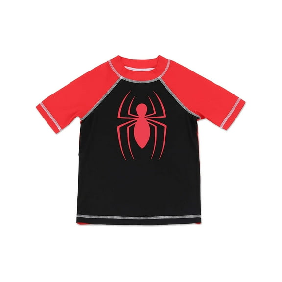 Marvel Boys' Spiderman Big Spider Rash Guard (Little Boys)