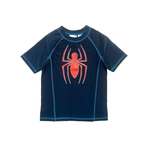 Marvel Boys' Spiderman Big Spider Rash Guard, Sizes S-L