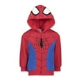 thumbnail image 1 of Marvel Boys Spiderman Fleece Zip-up Costume Hoodie Sweatshirts (Boy's) 4-16, 1 of 2