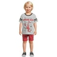 thumbnail image 1 of Marvel Boys Spiderman Graphic Tee and Shorts, 2-Piece Set, Size 12M-5T, 1 of 5