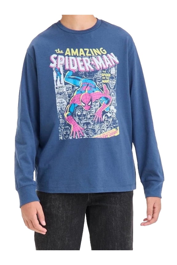 Boys The Amazing Spiderman Long Sleeve T-Shirt, Sizes 4-16