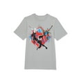 thumbnail image 1 of Marvel Boys Trio Across Spider-Verse, Crew Neck, Short Sleeve, Graphic T-Shirt, Sizes 4-18, 1 of 3