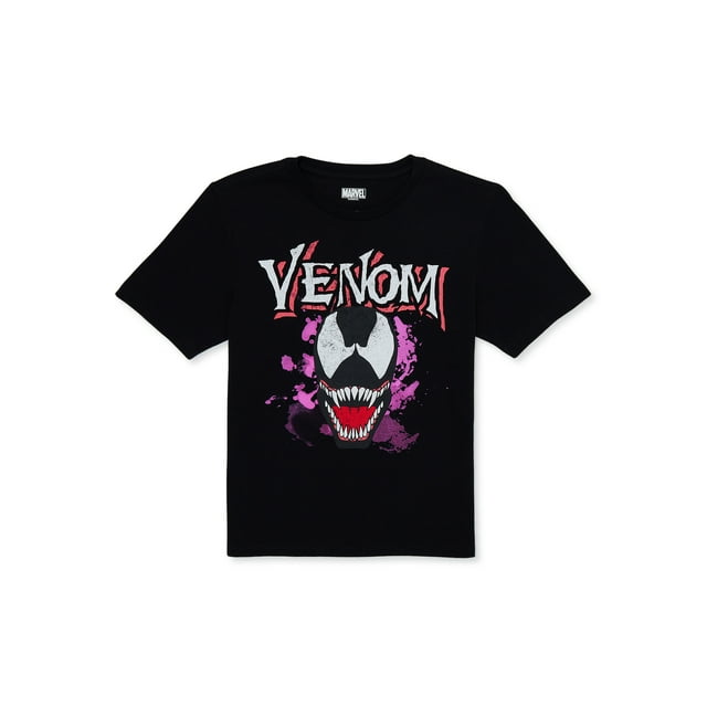 Marvel Boys Venom, Crew Neck, Short Sleeve, Graphic T-Shirt, Sizes 4-18 ...