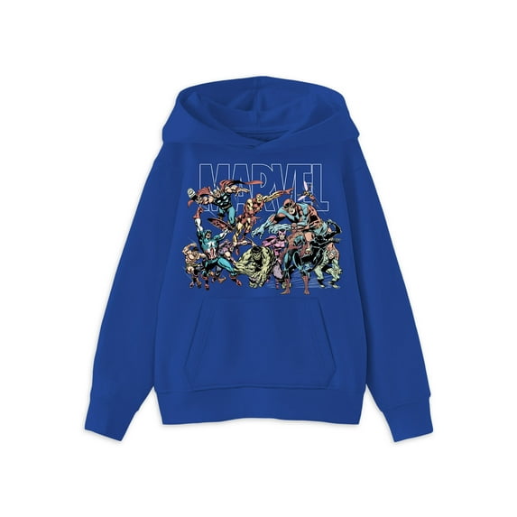 Marvel Boys Vintage Avengers Graphic Pullover Hoodie, Sizes XS-2XL