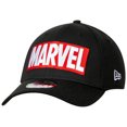 thumbnail image 1 of Marvel Brand Logo BLACK Label New Era 39Thirty Fitted Hat-Large/XLarge, 1 of 5