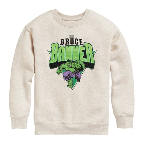 Marvel - Bruce Banner - Youth Boys Crew Fleece Sweatshirt